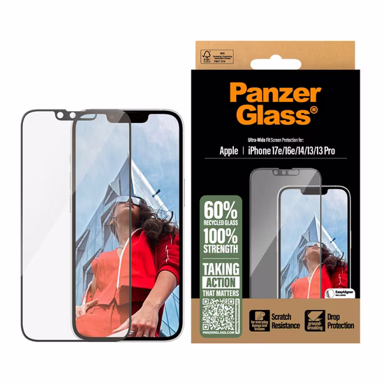 Tvrzené sklo PanzerGlass Apple iPhone 17e/16e/14/13/13 Pro